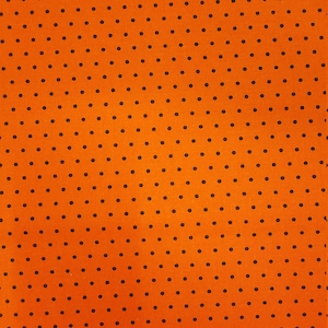 Orange with Black Dots, Fabric, 100% Cotton, Quilter&#39;s Cotton, by-the-yard and Fat Quarter Increments Available, Polka Dot, Halloween