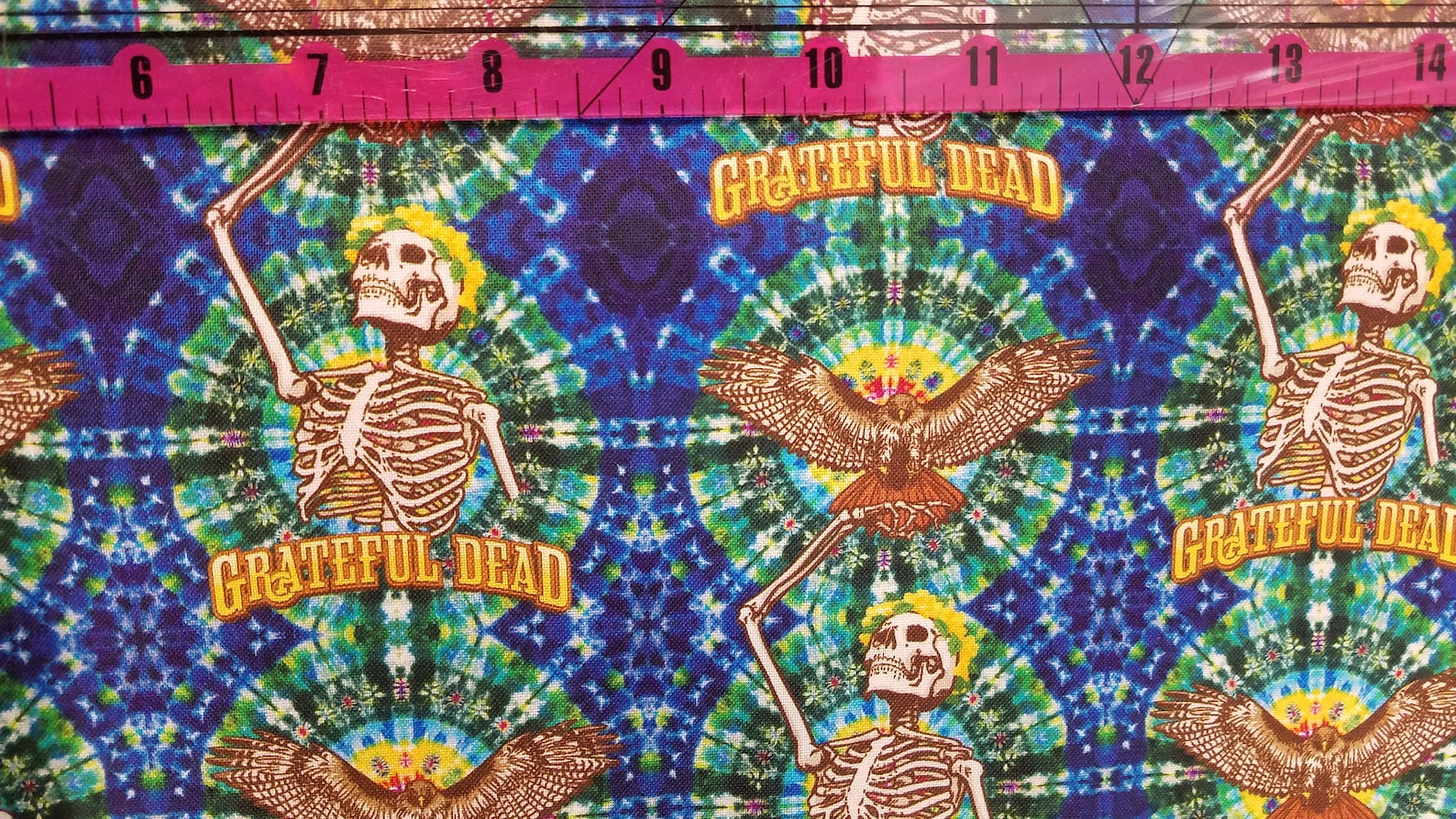 Grateful Dead Hawk 100 Cotton Novelty Fabric Bytheyard Etsy