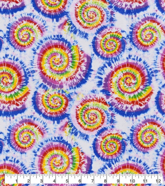 100 Cotton Original HandMade TieDyed Flannel by the yard Fiber Arts