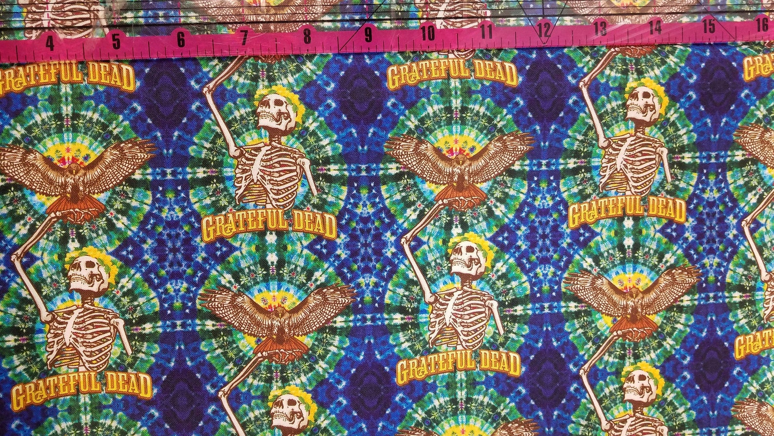 Grateful Dead Hawk 100 Cotton Novelty Fabric bytheyard Etsy