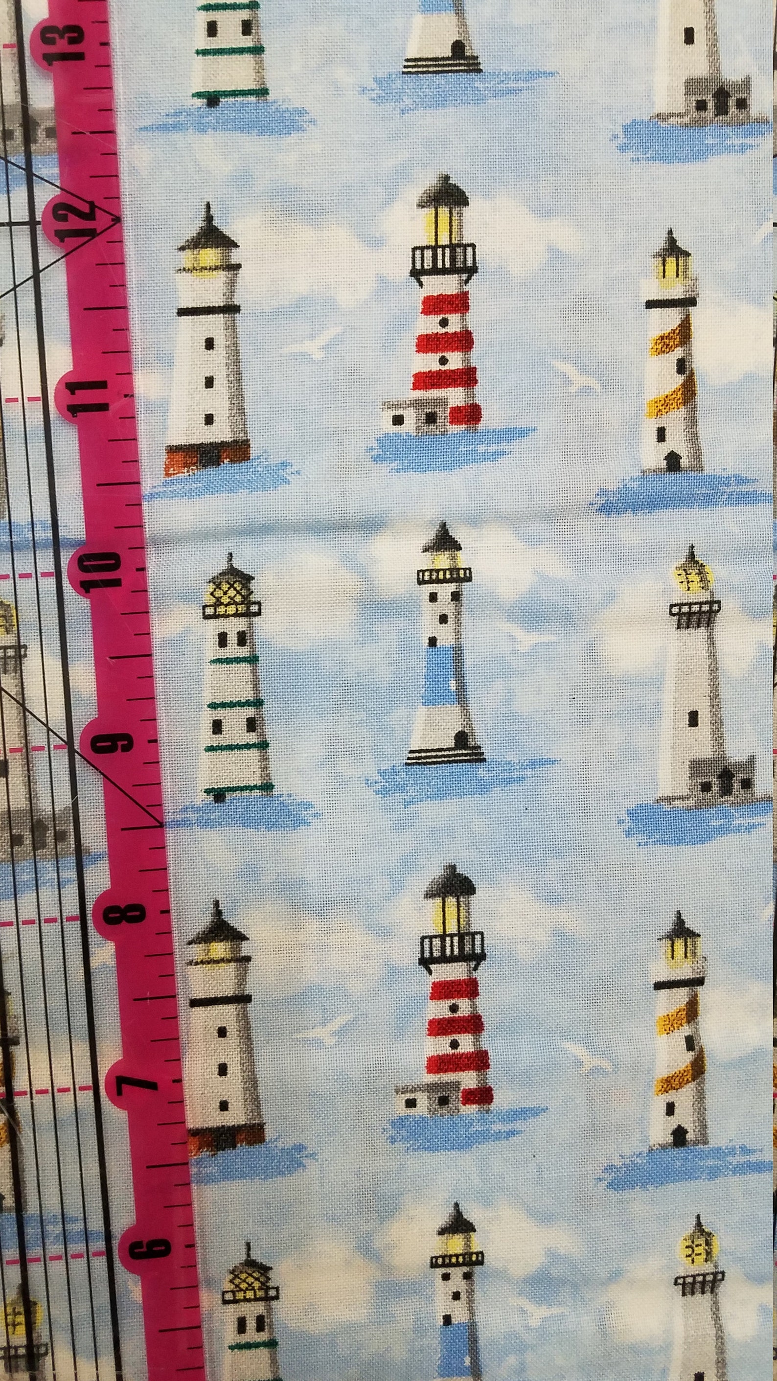 Lighthouses Fabric 100% Cotton Quilter's Cotton - Etsy