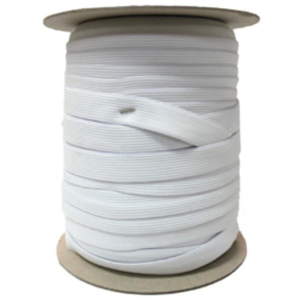 Pellon 3/8" Knit Elastic, White, Does Not Narrow When Stretched, 50/50 Polyester/Rubber, by-the-yard and BULK Discount, Fast Shipping