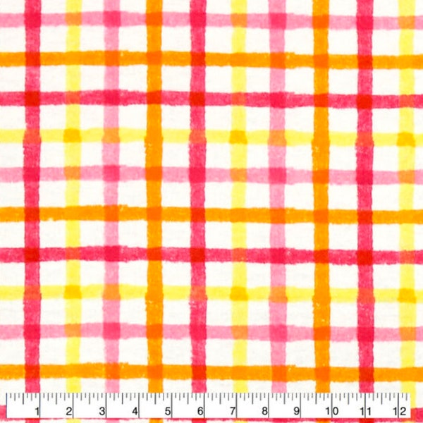 Thermal Window Pane Plaid FLANNEL Fabric, by the yard, 100% Cotton, Plaid Check Spring Easter