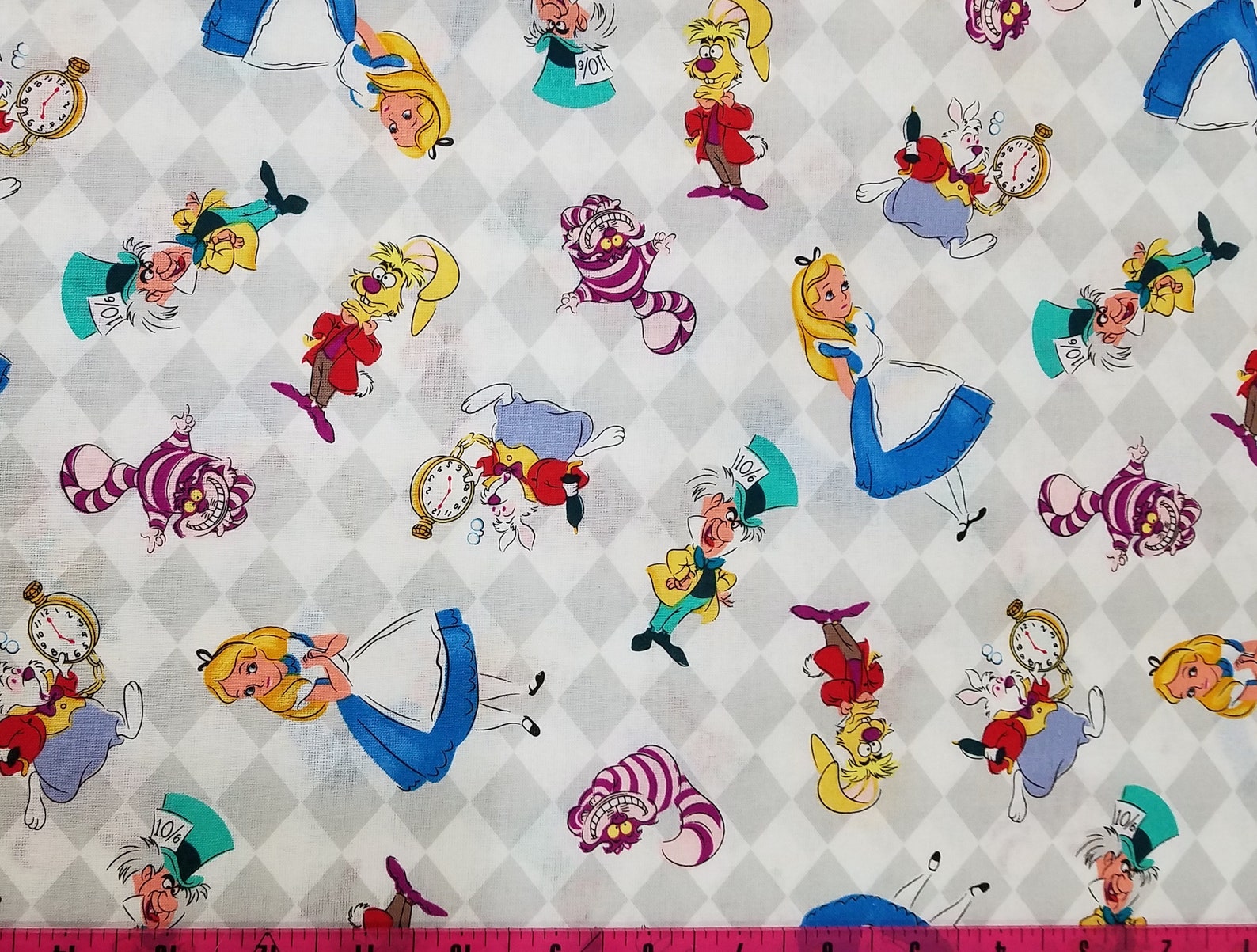 Disney Alice in Wonderland Fabric Fabric Bytheyard 100 Etsy