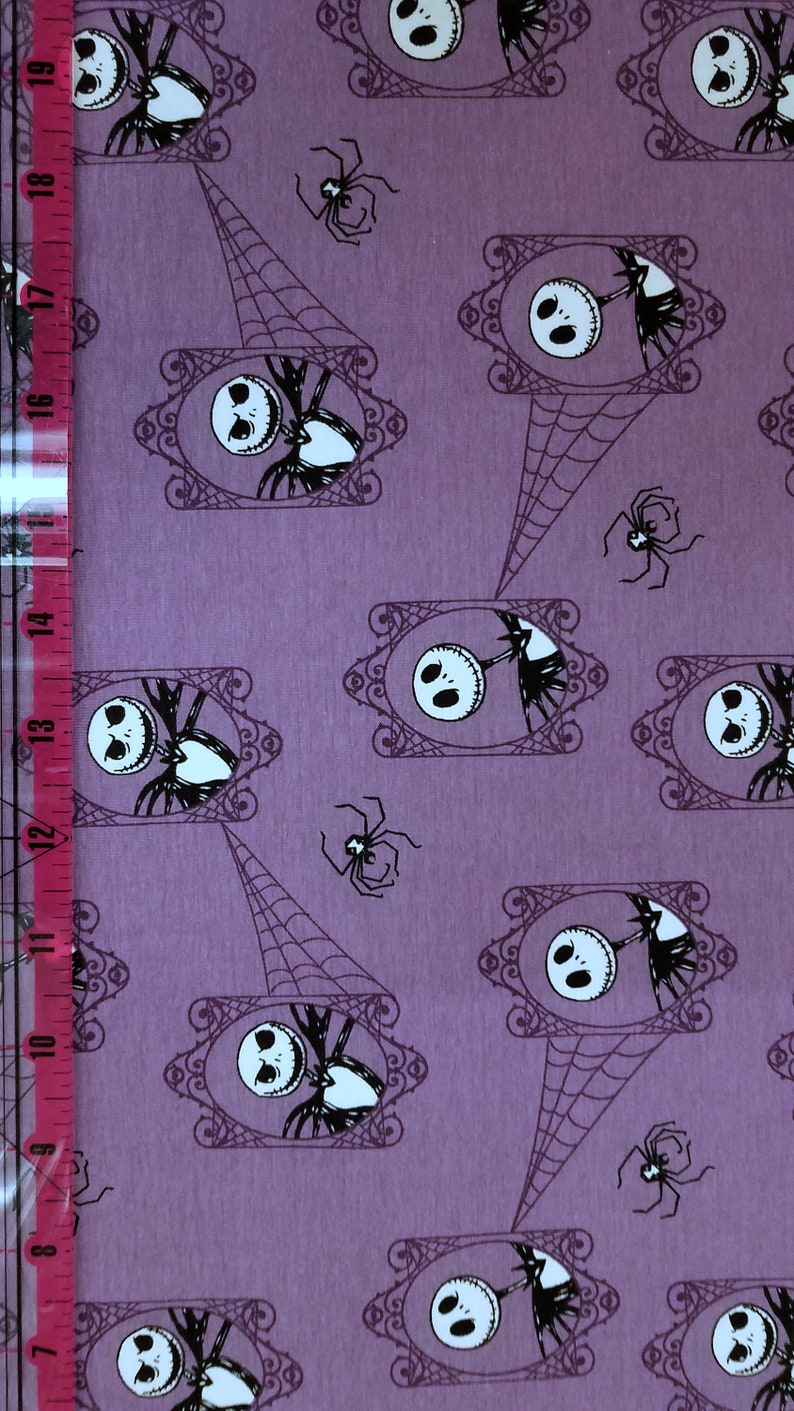 Jack Skellington KNIT Fabric 95/5% Cotton/spandex Available - Etsy