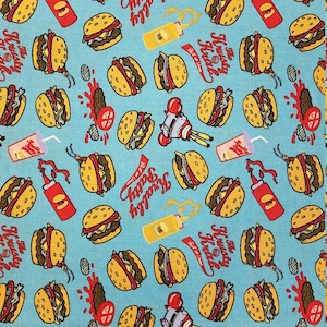 Spongebob - Krusty Krab Fabric, 100% Cotton, Quilter&#39;s Cotton, by-the-yard, Spongebob Squarepants
