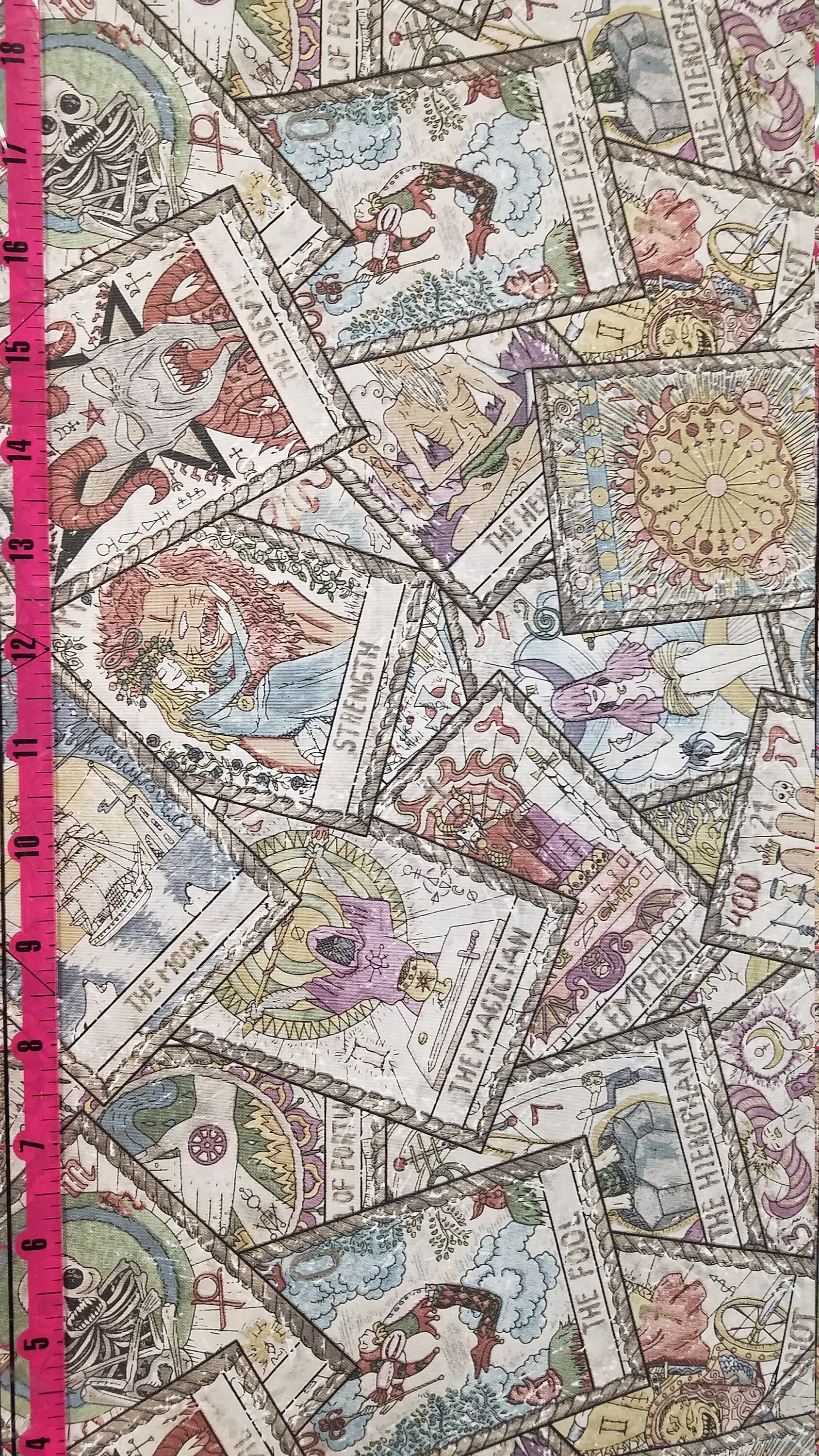 Tarot Card Fabric 100 Cotton Bytheyard and Fat Quarter Etsy