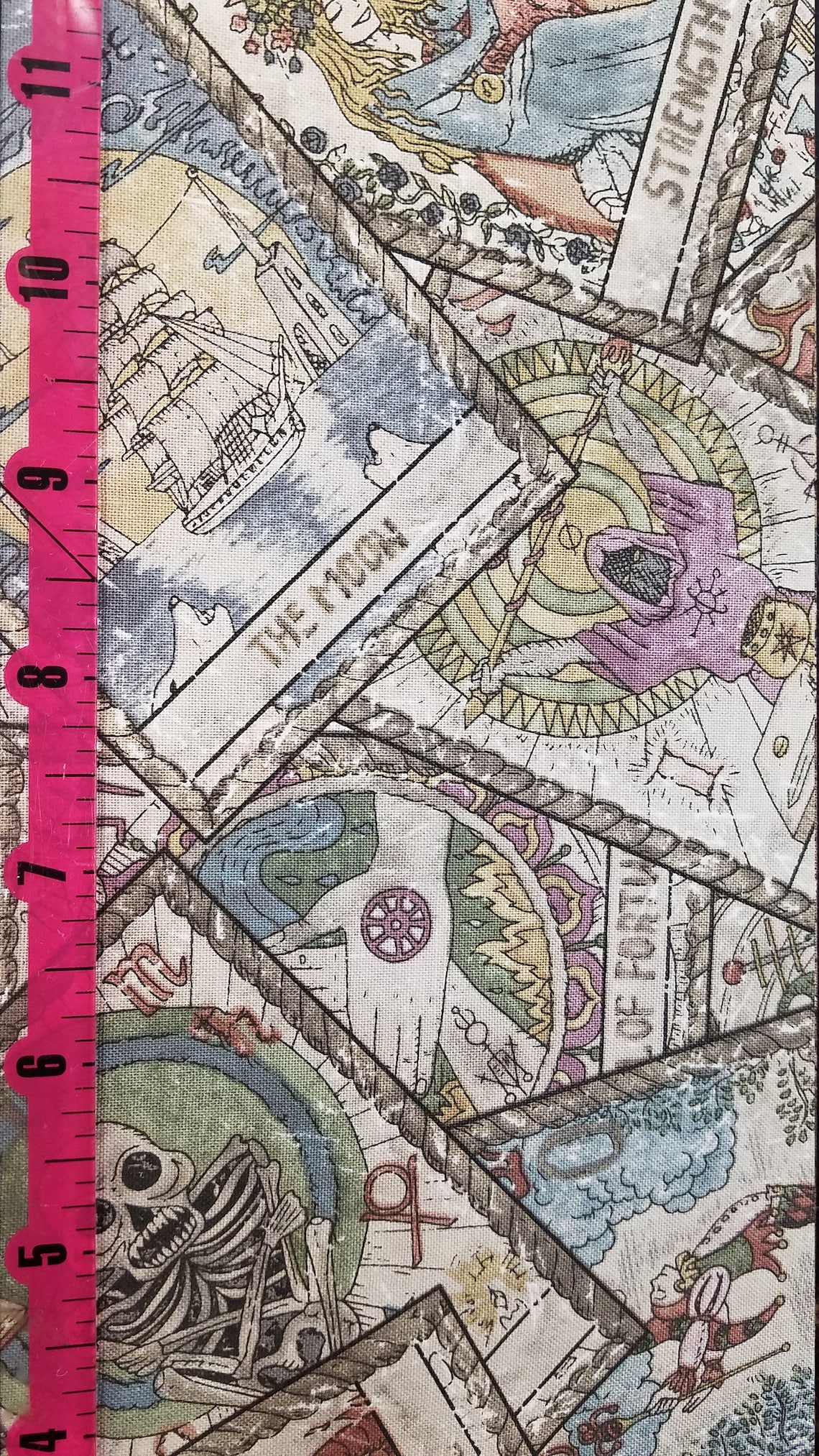 Tarot Card Fabric 100 Cotton Bytheyard and Fat Quarter Etsy