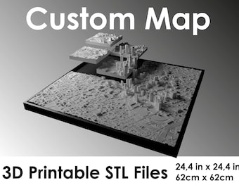3D custom Worldwide, Custom World Map, 3d print stl file, Worldwide Skyline, Worldwide map, Digital file, housewarming gift,custom city map,