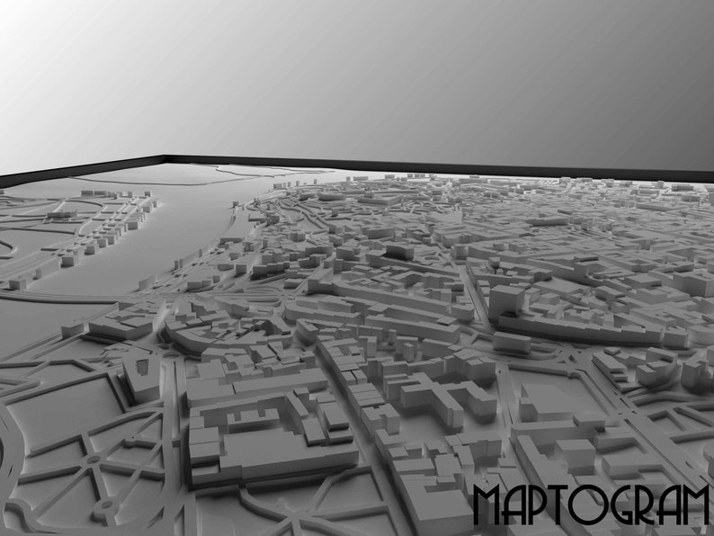 3D Belgrade, 3D Serbia, 3d print stl file, Belgrade Skyline, Belgrade map, Digital file, housewarming gift, custom city map, art image 3