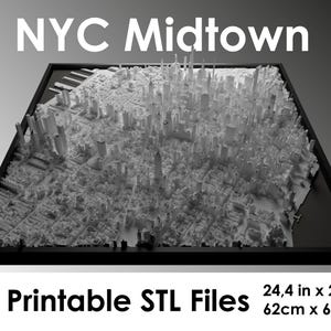 3D Manhattan, wereldkaart, 3D NYC, 3D Print Stl-bestand, New York City Skyline, NYC kaart, digitaal bestand, Inwijdingsfeest cadeau, stadsplattegrond