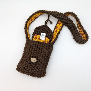 Brown stylish lined bag