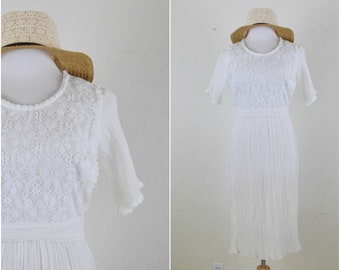 white gauze dresses for weddings