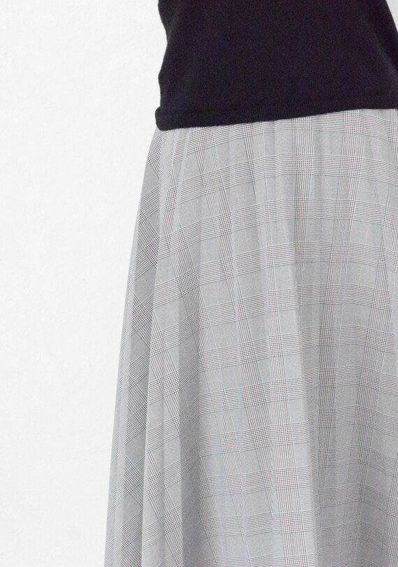 Vintage Glen Check Pleated Skirt | 26 waist - image 4