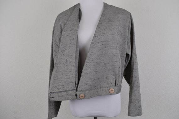 Vintage Polyester-Rayon Gray Jacket/Top - image 9