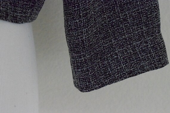 Vintage Micro Plaid Crop Jacket | 80's polyester … - image 8