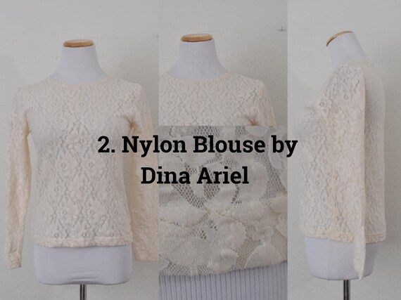 Vintage Blouses, Secretary Blouses, Polyester Blo… - image 3