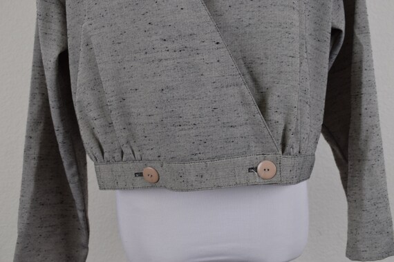 Vintage Polyester-Rayon Gray Jacket/Top - image 7