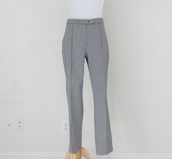 Vintage 90s Checkered stretch pants size 10 | 31 … - image 2