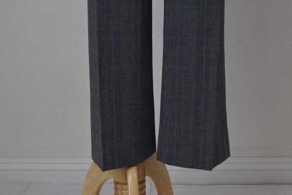 Vintage 90s Plaid High-Rise Trousers | 32 waist - image 7