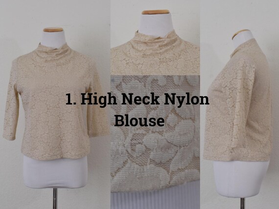 Vintage Blouses, Secretary Blouses, Polyester Blo… - image 2