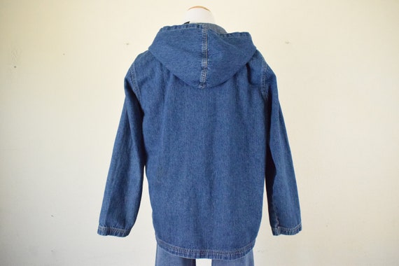 Vintage 80s Blue Denim Chore Jacket | size PL - image 5