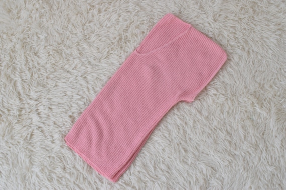 Vintage 80s Bubble Gum Pink Knit Sweater Top - image 9
