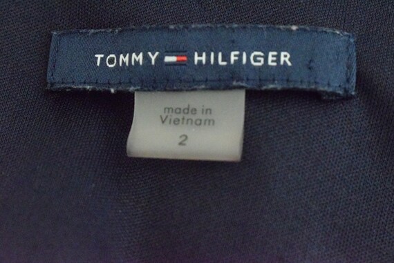 Vintage 90s Tommy Hilfiger A-line Navy Dress - image 10