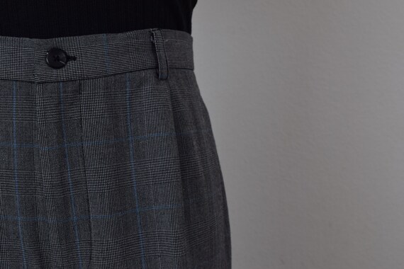 Vintage 90s Plaid High-Rise Trousers | 32 waist - image 6