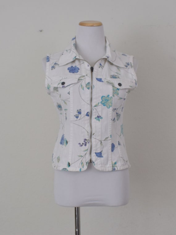 Vintage 90s NY Jeans Denim Cotton Vest | Size M - Etsy