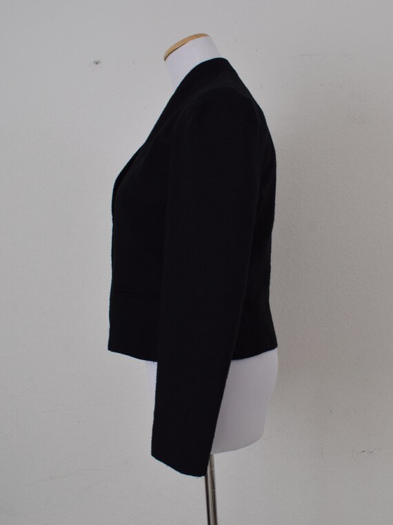 Vintage 80s Black Crop Jacket by Richard Neil Ltd. - image 2