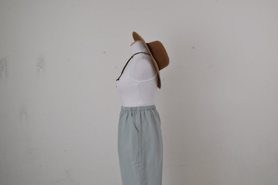 Vintage Sage 80s Drawstring Cotton Pants | 30-34 … - image 3