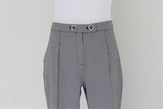 Vintage 90s Checkered stretch pants size 10 | 31 … - image 5