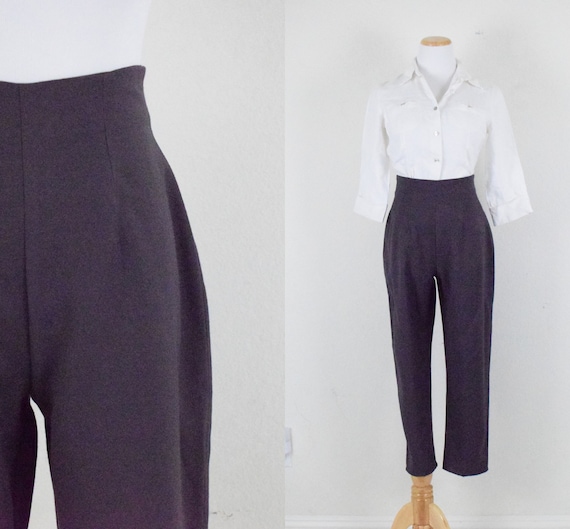 1980's Polyester-Rayon Trousers by GSL size 5/6