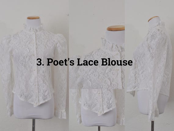 Vintage Blouses, Secretary Blouses, Polyester Blo… - image 4