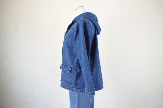 Vintage 80s Blue Denim Chore Jacket | size PL - image 4