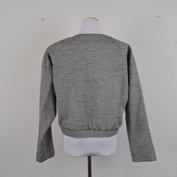 Vintage Polyester-Rayon Gray Jacket/Top - image 4