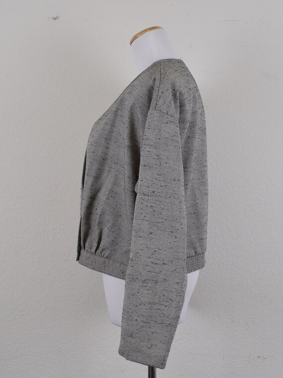 Vintage Polyester-Rayon Gray Jacket/Top - image 3