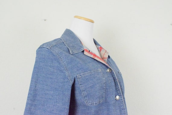 Vintage Blue Denim Chore Light Jacket | 90's jack… - image 8