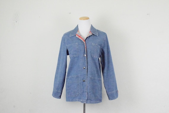 Vintage Blue Denim Chore Light Jacket | 90's jack… - image 1