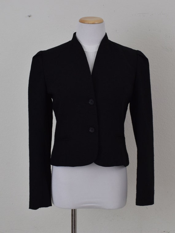 Vintage 80s Black Crop Jacket by Richard Neil Ltd. - image 5