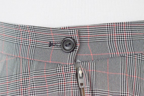 Vintage Glen Check Pleated Skirt | 26 waist - image 9