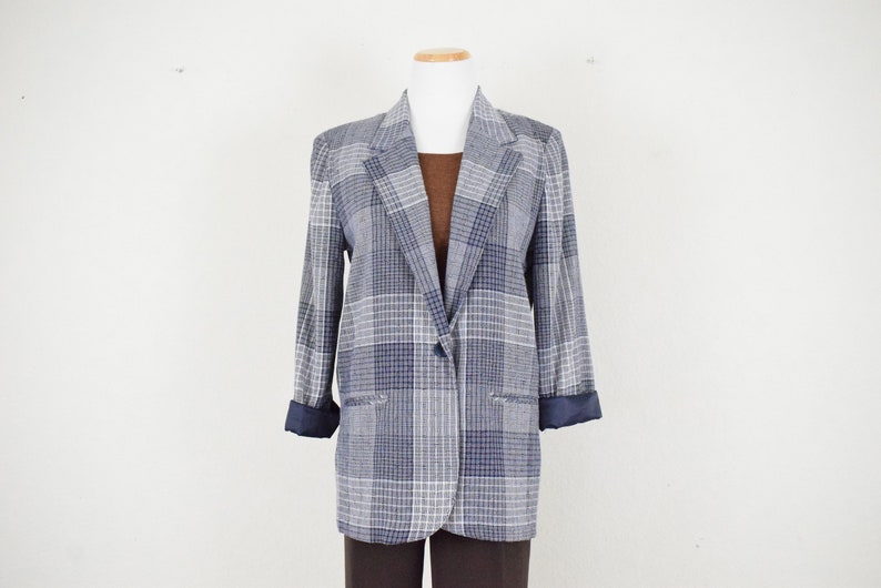 Plaid Oversized Blazer