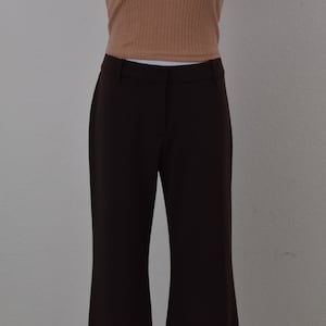 パンツ 80s vintage Poly Wide Slacks 3tuck Black Vintage 80s Black Pleated Polyester/spandex Pants | 30-32 Waist - Etsy