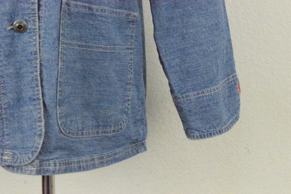 Vintage Blue Denim Chore Light Jacket | 90's jack… - image 6