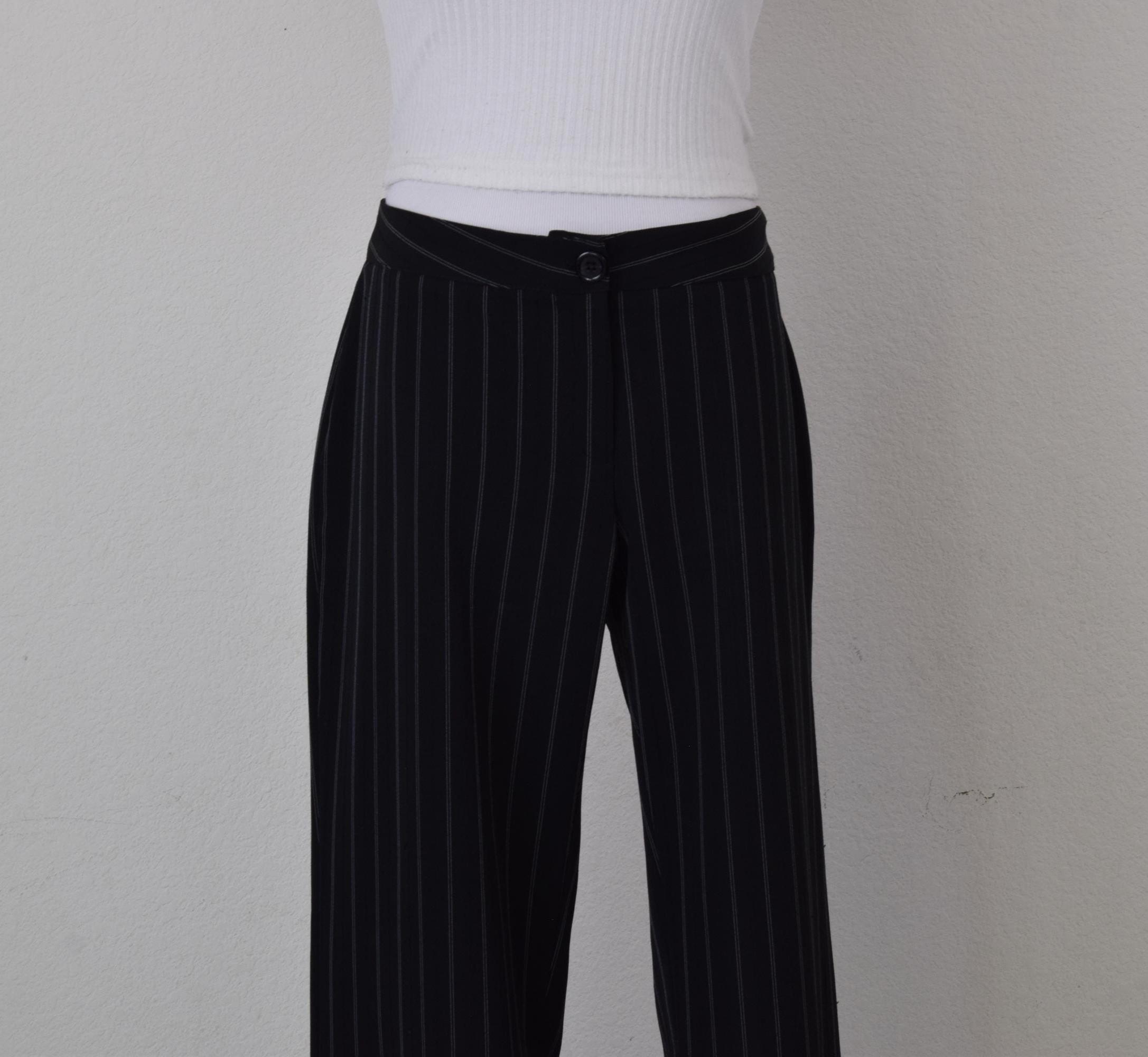 Vintage Striped Low Waisted Pants - Etsy