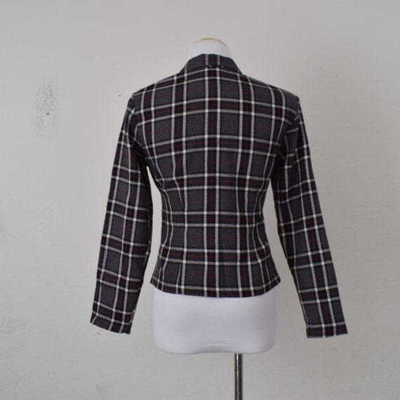 Vintage 90s Plaid Long Sleeves Button up Blouse - image 3