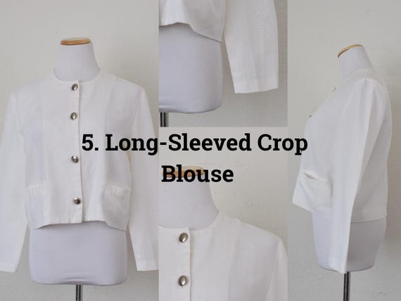 Vintage Blouses, Secretary Blouses, Polyester Blo… - image 5