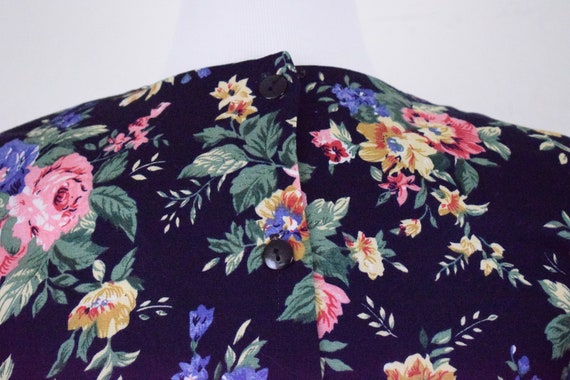 Vintage 90s Floral Rayon Dress size 6 - image 10