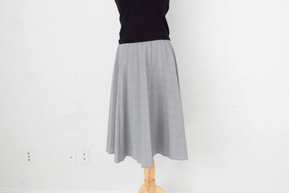 Vintage Glen Check Pleated Skirt | 26 waist - image 5